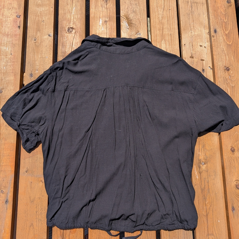 Levi's Black Blouse Short Sleeve Top - Picture 5 of 5